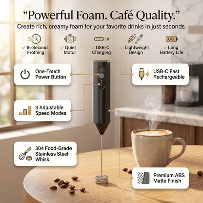 Rechargeable Electric Milk Frother
