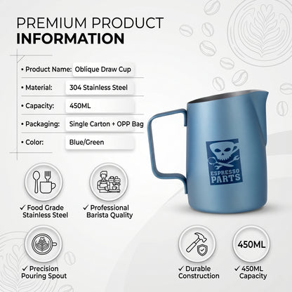 Stainless Steel Coffee Pull Art pitcher