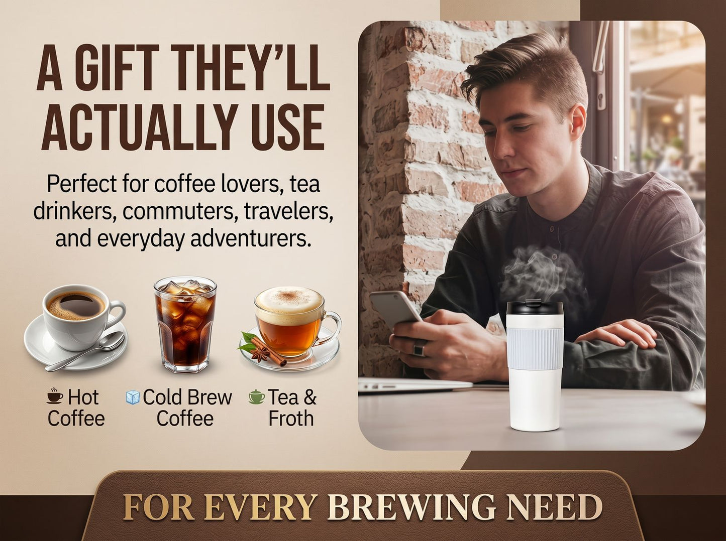 Portable Stainless Steel French Press